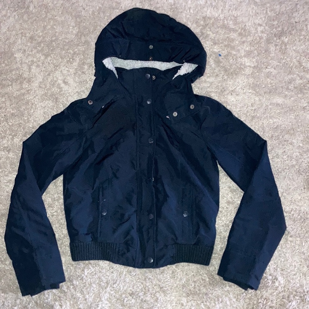 Hollister navy blue coat